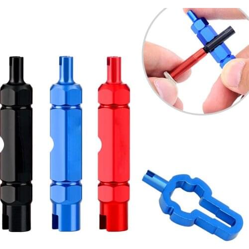 Road MTB Bike Valve Wrench Portable Multifunctional Bicycle Schrader Presta Valve Core Disassembly Installation Tools