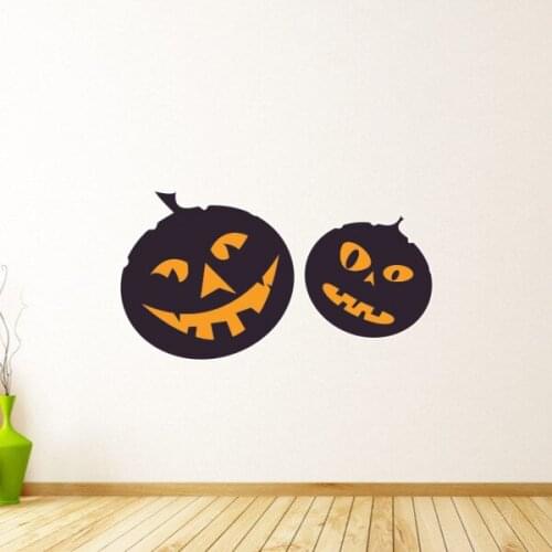 Halloween Pumpkins Wall Sticker Hallowmas Wedding Decoration Vinyl Waterproof Wallpaper Room Decoration Decal Removable