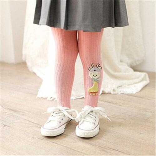 Baby Girl Tights Baby Cotton Cartoon Stockings Knitted 3D Style Pantyhose Kid Spring Autumn Children Fashion
