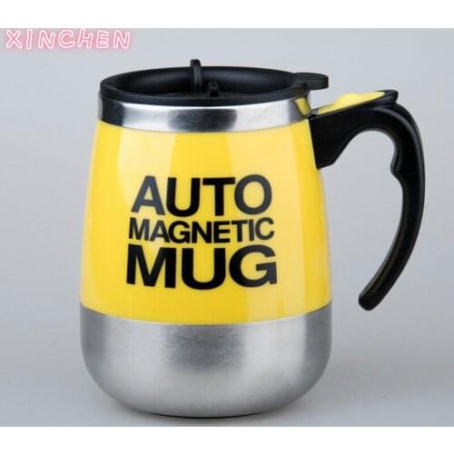 Lazy Fashion Auto Stirring Cup Stainless Steel Electric Magnetic Rotating Coffee Mug Magnetized Cup Gift Cup Stainless Steel