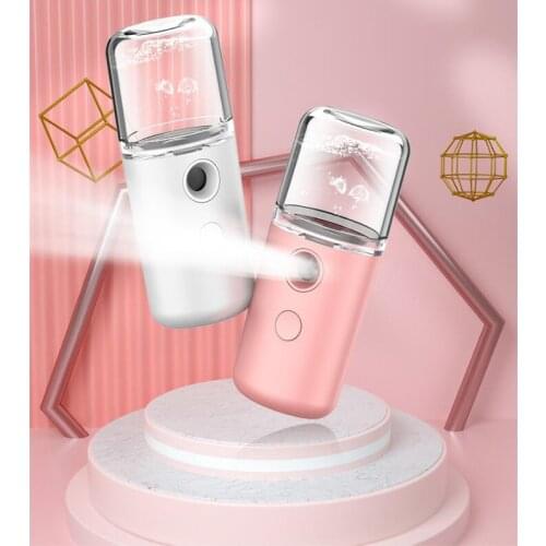 USB Mini Sprayer Rechargeable Face Steamer Humidifier Portable Air Humidifier Handheld Water Atomizer ABS Water Sprayer 30ML