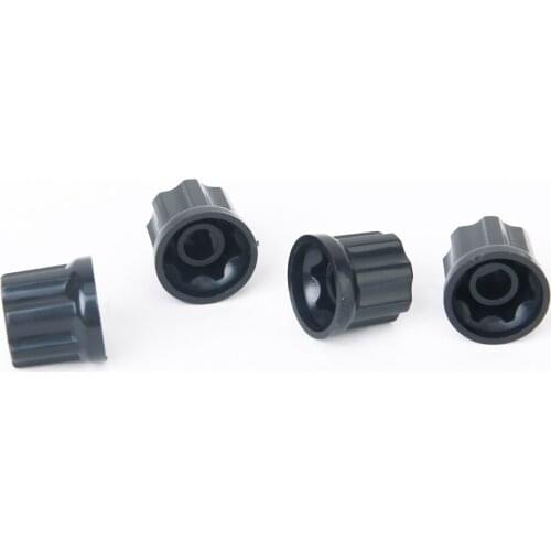 Pack of 4 Pcs Volume Tone Control Rotary Knobs for Guitar Black