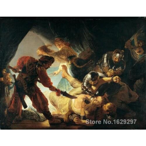 Wall art Classical Portrait paintings of Rembrandt van Rijn The Blinding of Samson Canvas Reproduction Hand painted High quality