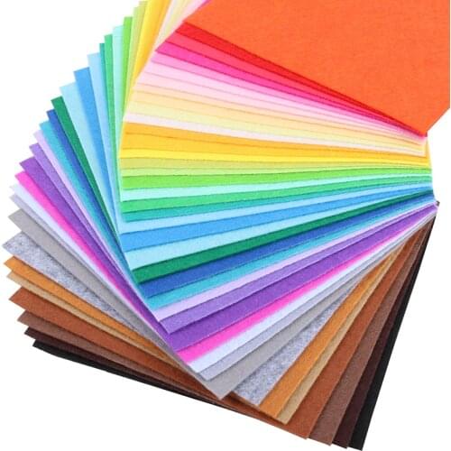 Nanchuang 1mm Thickness Non Woven Felt Fabric For Home Decoration Pattern Bundle Sewing Dolls&Crafts Material 40Pcs/Pack 20x20cm