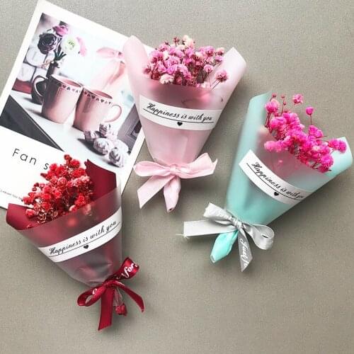 New Magnet 3D dried flower bouquet refrigerator magnet creative cute refrigerator decoration magnet sticker with souvenir