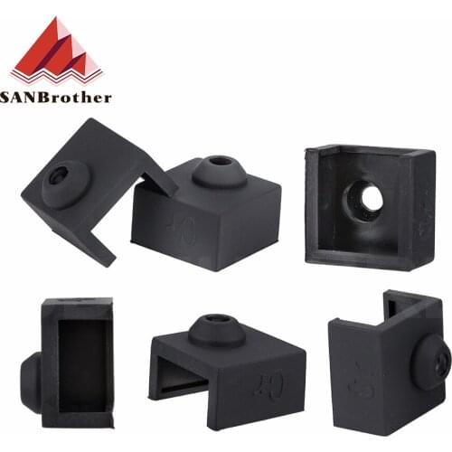 MK8 Silicone Sock Upgrade For Cover Aluminum Block MK7/MK8 Silicone Case Sleeve Use 3D Printer Ender 3 CR10S Hotend Heater