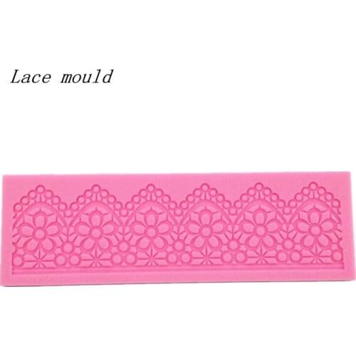 Wholesale Silicone mold Flower fence shape sugar lace mat decoration for cake Fondant cake mold Sugar craft mold decorating tool