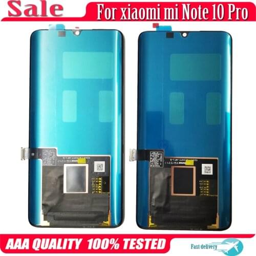 AMOLED Display 6.47"For Xiaomi Mi Note 10 Pro M1910F4G LCD Touch Digitizer Screen xiaomi mi Note 10 Lite M2002F4LG M1910F4G