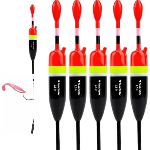 5pcs/lot Slip Fishing Float 1.5in 2.5in Balsa Wood Slip Bobber Rig Saltwater Freshwater Fishing Float Bobbers