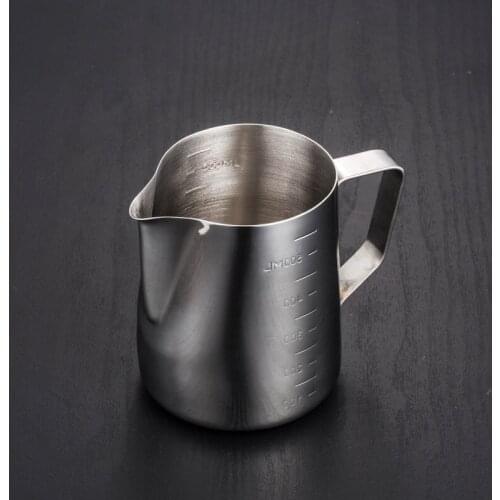 Stainless steel milk cup Internal and external scale Measuring tools Flower cup