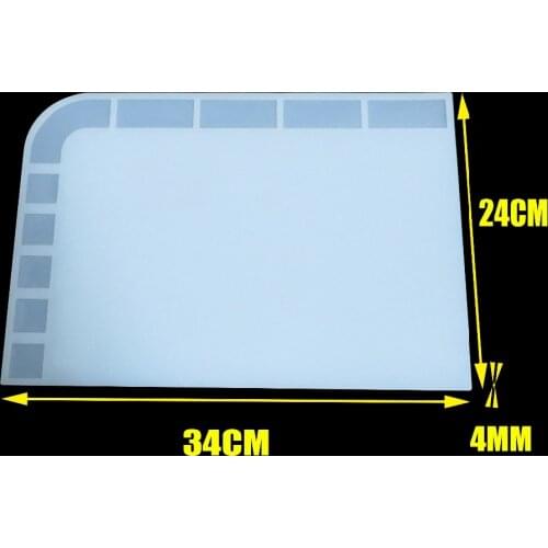 34cm*23cm*4mm Heat-resistant Heat Gun BGA Soldering Station Repair insulation pad insulator pad desk mat maintenance platform