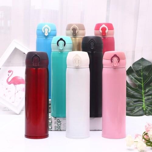 Stainless Steel Thermo Bottle for Gift Stainless Steel Vacuum Flasks 500ml Thermos Cup Coffee Tea Milk Travel Mug Thermo Mug