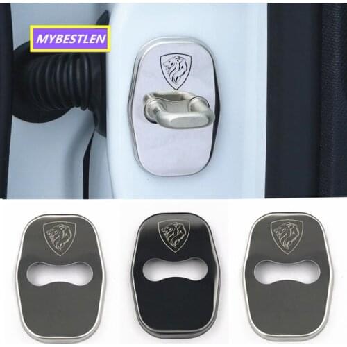 Door Lock Decoration Protection Stainless Steel Plastic Cover case for Peugeot 307 peugeot 206 308 207 406 408 301 2008