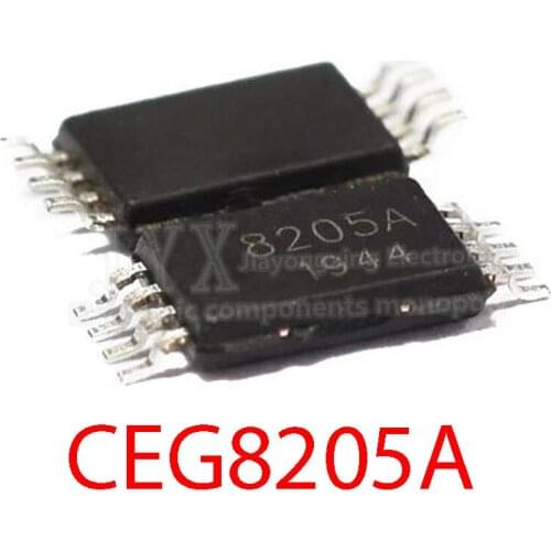 10PCS 8205A TSSOP8 CEG8205A TSSOP FS8205A STN8205A 8205 TSSOP-8 MSOP-8 SMD new and original IC Chipset