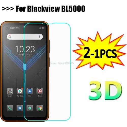 2-1PCS Glass Cover For Blackview BL5000 5G Smartphone Film Tempered Glass Protective Glass on Blackview BL5000 Screen Protector
