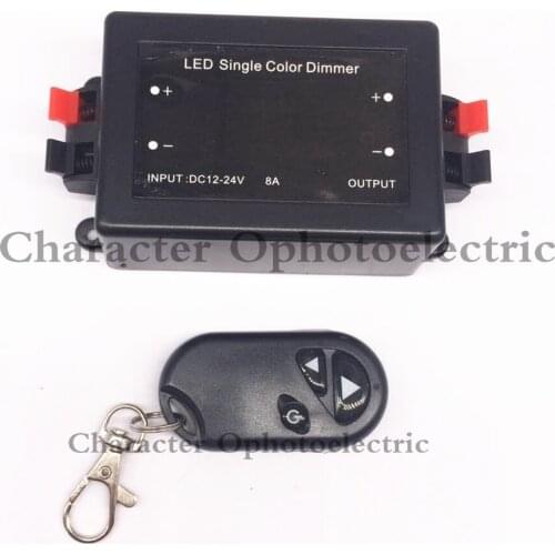 5PCS 12V - 24V 8A LED Single Color Dimmer With RF Remote Controller Brightness Control For LED 5050 3528 Spot lamp Strip light