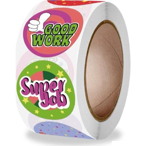 500pcs Reward Stickers for Kids Teacher 1 inch Reward Encouragement Motivational Sticker School Teacher Supplies for Classroom