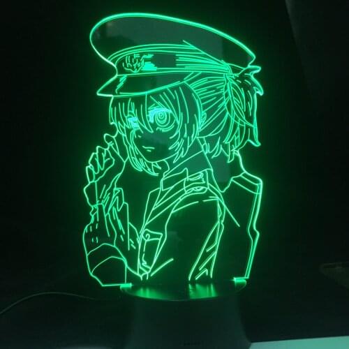 Anime Led Lamp Saga of Tanya The Evil for Bedroom Decor Nightlight Birthday Decor Night Light Birthday Gift Drop Shipping