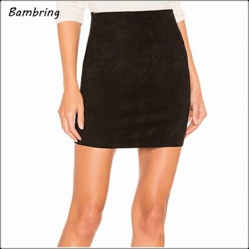 Bambring Women's Leather Skirts