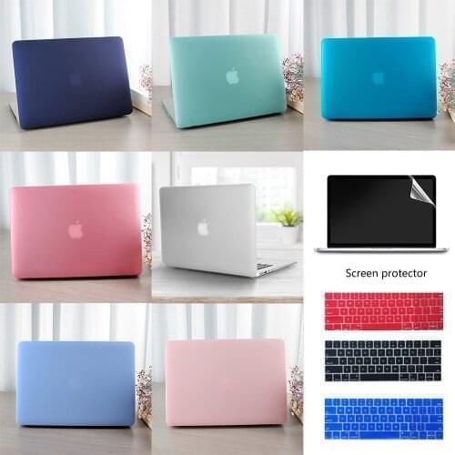 Laptop shell case + keyboard cover +Screen Film for MacBook Air 11 11.6 Inch A1465 A1370 matte/Crystal Hard Case