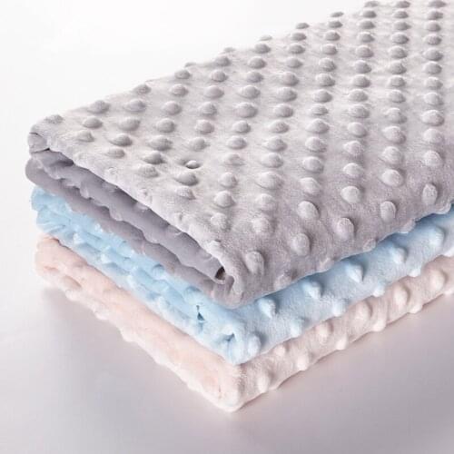 160x 50cm Beanie Surface Baby Fabric Ins Handmade DIY Winter Bed Sheet Remnant Cloth Solid Color Plush