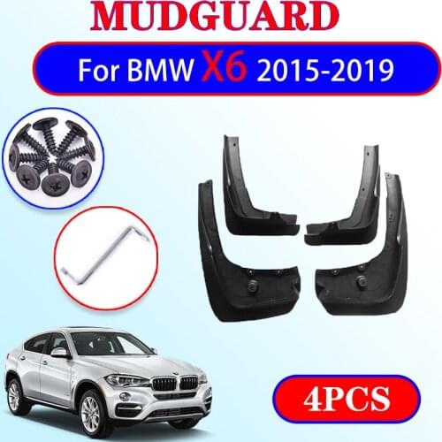 For BMW X6 F16 2015~2019 Ca Mudguard Fender Mud Guard Flaps Splash Flap Mudguards Accessories 2016 2017 2018 35i 50i 30d 40d 50d
