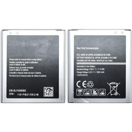 Mobile Phone Battery For Samsung Galaxy J1 (2015 VERSION) J100 J100F J100H J100FN J100M J100D EB-BJ100BBE 1850mAh