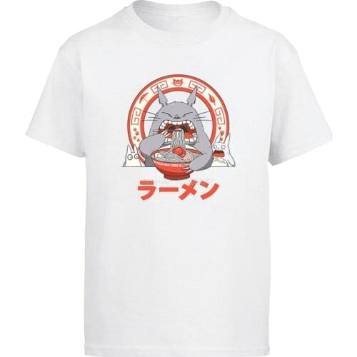 Mens T-shirt Funny Humor Japanese Anime My Neighbor Totoro Printed Oversized Harajuku Streetwear Men clothing