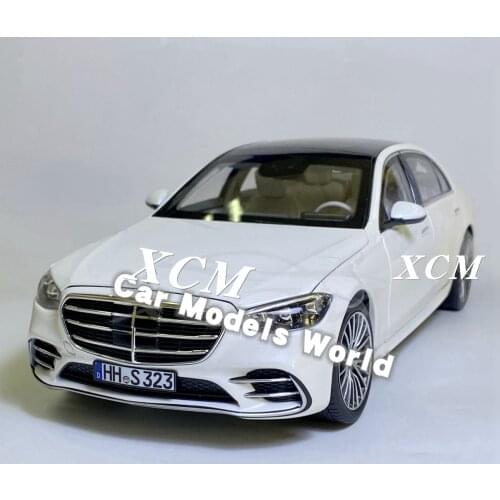 Diecast Car Model for Norev S-Class A M G-Line 2021 (White) 1:18 + SMALL GIFT
