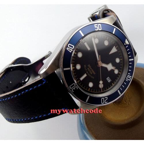 41mm corguet black dial Sapphire Glass 21 jewels miyota Automatic mens Watch C14