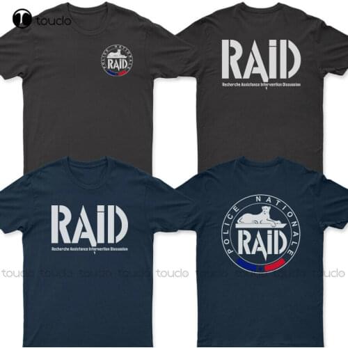 Raid Police Recherche Assistance Intervention Dissuasion France T-Shirt Women Mens Baseball Shirt Cotton Tee Shirts S-5Xl