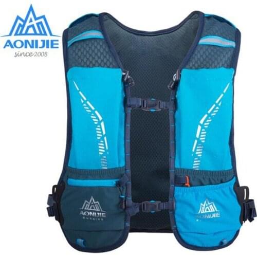 AONIJIE Running Marathon 5L Hydration Backpack Ultralight Vest Bag Soft Water Bladder Flask Set C9102 For Outdoor Hiking Trail