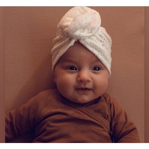 Baby Accessories For Newborn Toddler Kids Baby Girl Boy Turban Mesh Cotton Beanie Hat Winter Cap Knot Solid Soft Hospital Caps