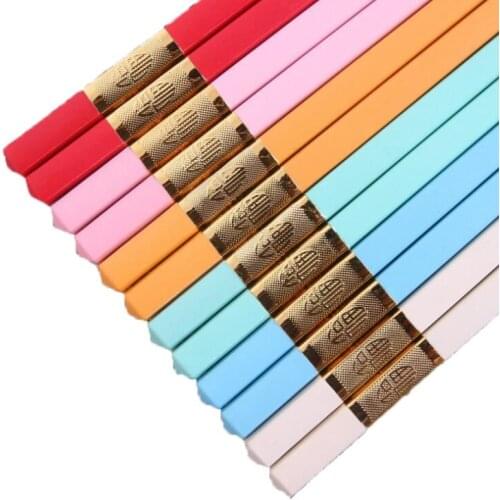 Alloy Chopsticks Alloy Craft Type Hotel Chopsticks Chinese Home Restaurant Hotel Alloy Non Rusty Chopsticks LX1494