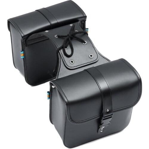 1 Pair Motorcycle Side Bags Pair Universal Motorcycle Saddle Bags Side Storage Luggage Bag Fork Tool Pouch Tool Rear Seat Bag