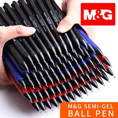 M&G Super Smooth Semi Gel Pen 0.7mm Ballpoint Pen Lot Refill for Writing School Office Supplies Stationery Accessories