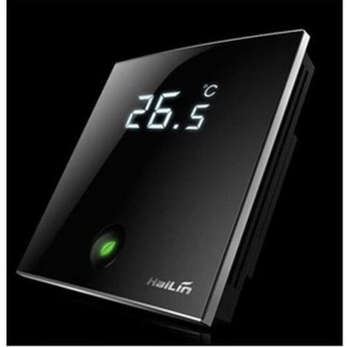 Touch-screen LCD wifi thermostat for electric heating 16A controlled by android and IOS smart phone at home or outside