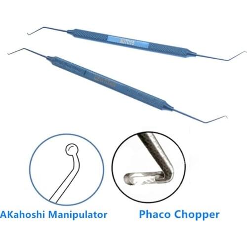 Titanium 1.25mm1.95mm Double Phaco Chopper ophthalmic surgery instrument