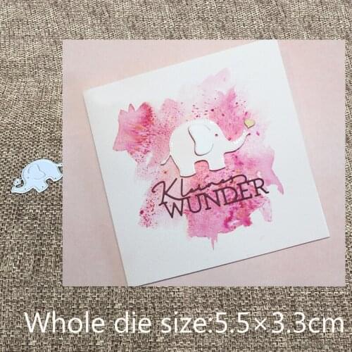 New Design Craft Metal Cutting Die die cuts heart elephant decoration scrapbook Album Paper Card Craft Embossing die cuts
