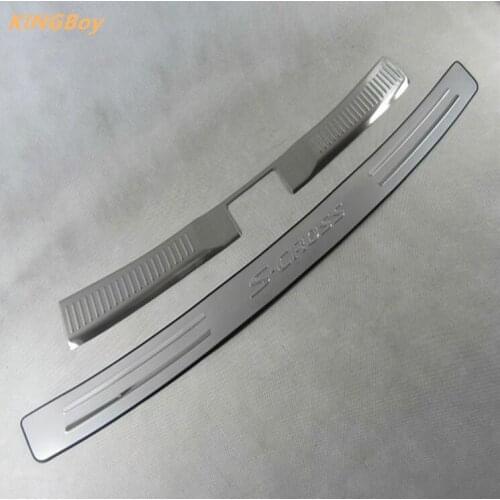 High quality stainless steel rear windowsill panel,Rear bumper Protector Sill For Suzuki SX4 S-Cross S Cross 2014-2018