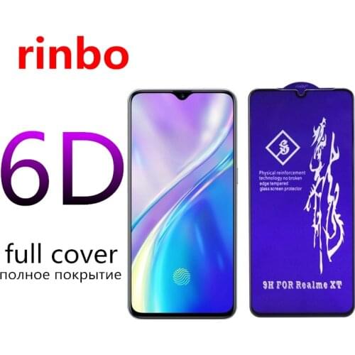 Rinbo Tempered Glass for OPPO Realme 8 5g 7 Pro 6 5 XT X2 A5 A9 2020 Realmi C11 C3 Screen Protector for Reno 3 4 Lite Se 2 2Z