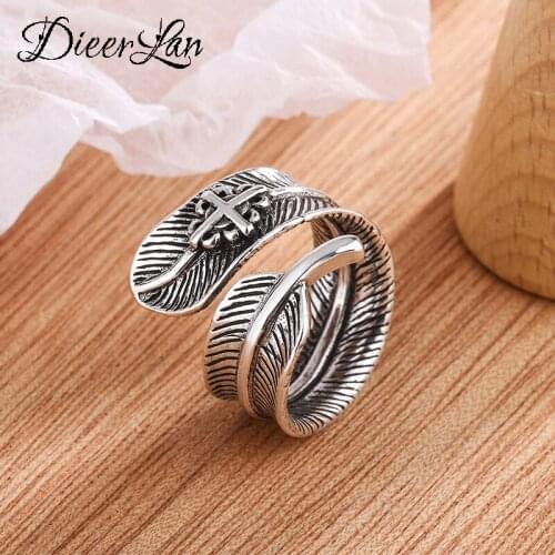 Charm Feather Rings for Women Female Finger Rings Romantic Birthday Gift For Girlfriend Jewelry
