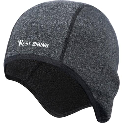WEST BIKING Cycling Caps Winter Warm Fleece Hats Thermal Bicycle Cap Headwear Gorra Ciclismo Windproof Running Skiing Bike Caps