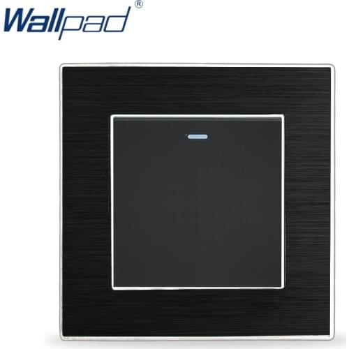 1 Gang intermediate Switch 3 Way Switches Wallpad Luxury Wall Light Switch Satin Metal Panel