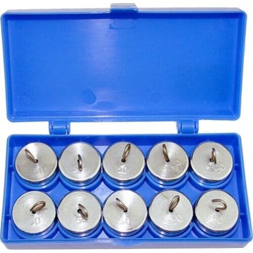 10pcs/set 50g Physical Balance Libra Code Experimental Use Metal Hook Codes Physical Experiment Equipment Weights Kits Supplies