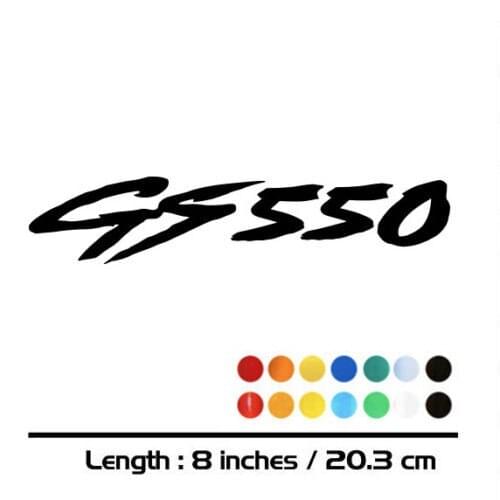2X new Motorcycle decals sign bike Fuel tank Wheels Fairing notebook baggage helmet reflective MOTO car sticker For SUZUKI GS550