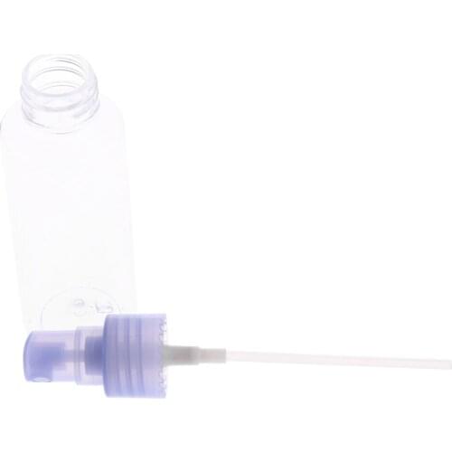 4Pcs 50ml Empty Spray Bottles Travel Transparent Plastic Perfume