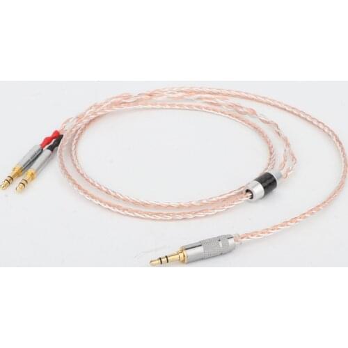 8Cores 6N OCC Copper 3.5MM TRRS Balanced Plug Headphone Upgraded Cable for he400i he400s HE560