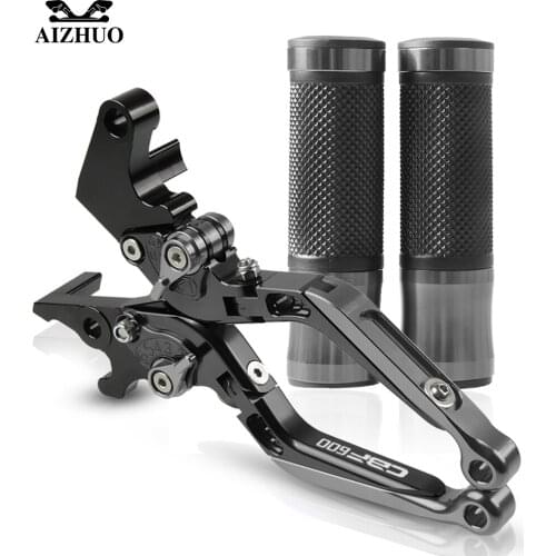 CBF 600 Motorcycle Brake Clutch Lever+22MM Handle Grips Handlebar For HONDA CBF600 SA CBF600SA 2010-2013 2011 2012