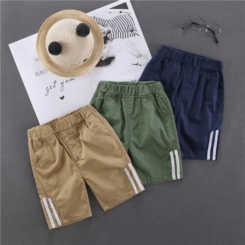 Baby Infant Boy Shorts Summer Beach Casual Embroidery Children Pants Trousers Clothing Elastic Waist Thin Kids 2-6Year